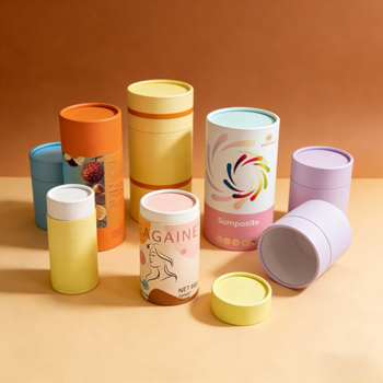 Tuburi cilindrice din hârtie, personalizate, pentru ambalarea ceaiului de calitate alimentară și cutii cadou cosmetice