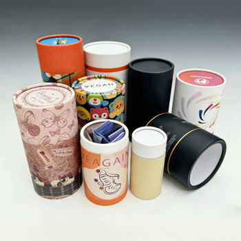 Tuburi cilindrice din hârtie, personalizate, pentru ambalarea ceaiului de calitate alimentară și cutii cadou cosmetice