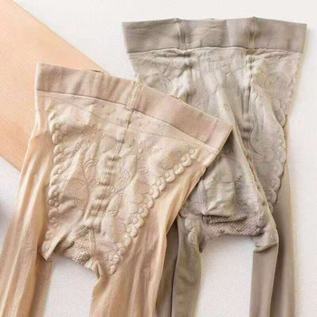 Tanke spandex tajice s bikini krojem, 20D, masažno dno, nevidljiva podstava, efekt golih nogu