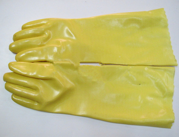45 cm PVC dipane rukavice, kemijski otporne, s pamučnim slojem, otporne na ulje i kiseline/alkalije, protuklizne, vodootporne, za industrijsku uporabu