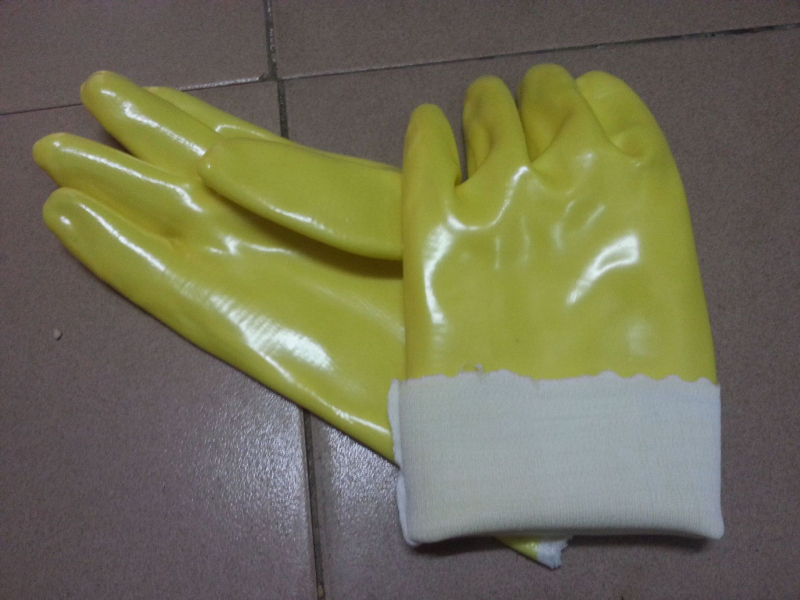 45 cm PVC dipane rukavice, kemijski otporne, s pamučnim slojem, otporne na ulje i kiseline/alkalije, protuklizne, vodootporne, za industrijsku uporabu
