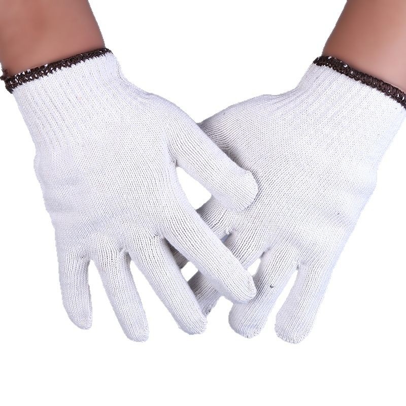 Mănuși de lucru tricotate din bumbac, rezistente la uzură, 550 g fir, logo monocrom personalizabil