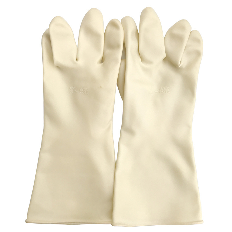 Weidie latex rukavice za zaštitu od kemikalija, duljina 40 cm / 45 cm, debele, otporne na kiseline i baze