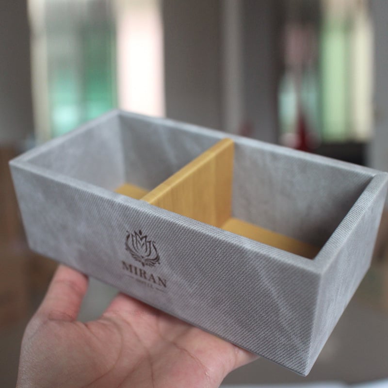 Cutie de depozitare pentru ceai și cafea, cu două compartimente pentru pliculețe de ceai, cafea și zahăr