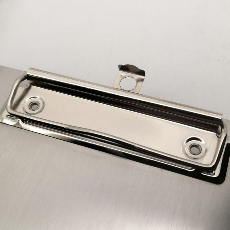 Clipboard din oțel inoxidabil, suport metal pentru meniu, dosar de documente în stil business