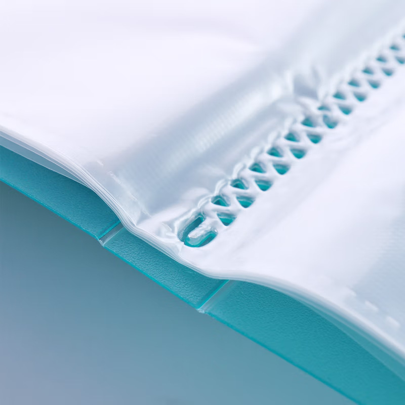 Fișier transparent colorat cu 20 de pagini pentru documente, dosar de birou, elegant și personalizat, cu foi detașabile și construcție îmbunătățită