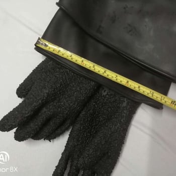 Tongsheng гумени ръкавици за пясъкоструене, противохлъзгащи, удължени и удебелени за защита на пясъкоструйната машина