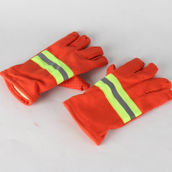 Mănuși de protecție tip 97 pentru intervenții în incendii, portocaliu-roșii, mai groase, rezistente la uzură, ignifuge, izolație termică, pentru salvare