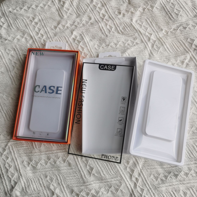 Prozirna poklon kutija za futrole mobitela, kartonska kutija s dvodijelnim poklopcem
