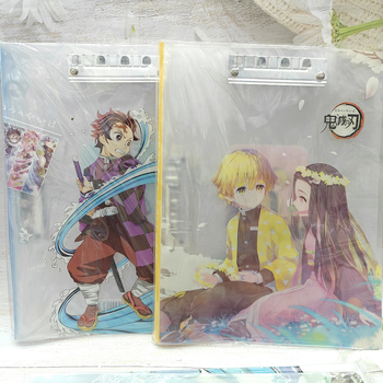 Demon Slayer desen animat A4 dosar din plastic, organizator de documente, 20 de pagini
