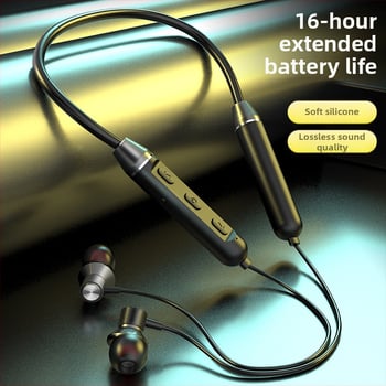 Bezdrôtové slúchadlá s krkom – True Wireless, športové in-ear, kovový dizajn, IPX4, výdrž batérie nad 8 hodín
