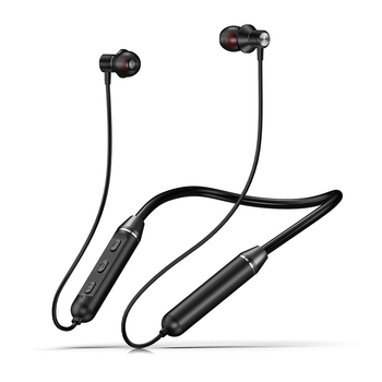 Безжични слушалки с яка за спорт – истински безжични, Bluetooth, метален корпус, IPX4, над 8 часа работа