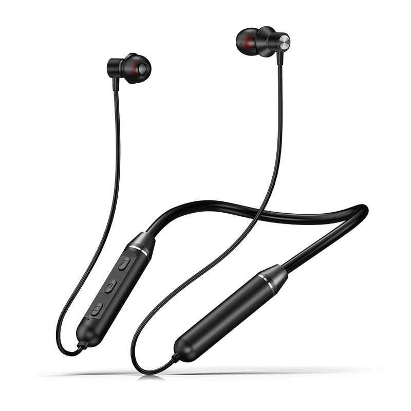 Безжични слушалки с яка за спорт – истински безжични, Bluetooth, метален корпус, IPX4, над 8 часа работа