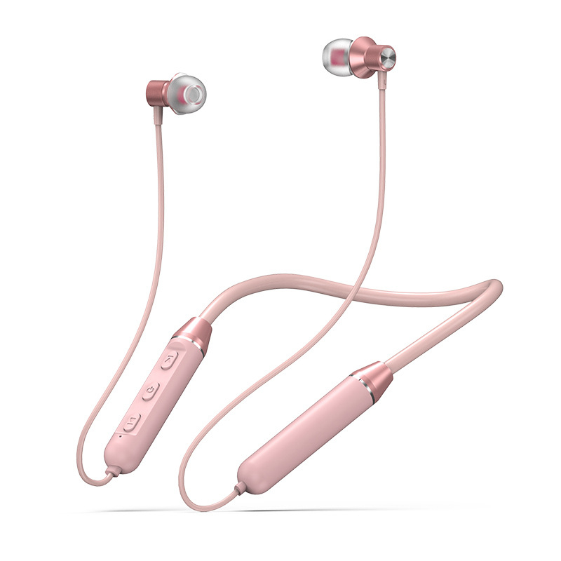 Безжични слушалки с яка за спорт – истински безжични, Bluetooth, метален корпус, IPX4, над 8 часа работа