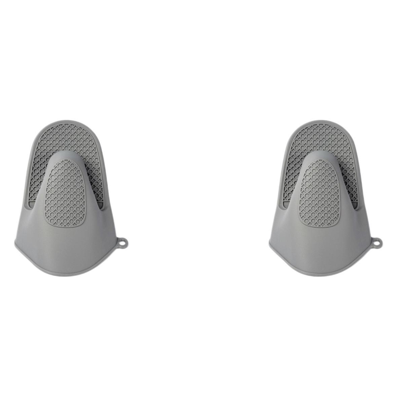 Mănuși de bucătărie din silicon, groase, lungi 20 cm, rezistente la căldură și antiderapante, pentru oale, boluri și coacere, până la 230°C.