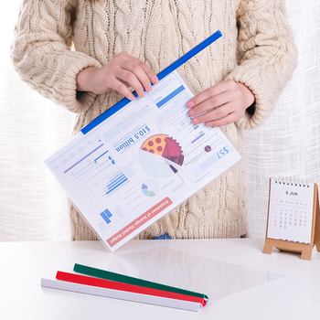 Deli 5854 dosar A4 transparent cu clemă pentru tijă, pachet de 10 buc.