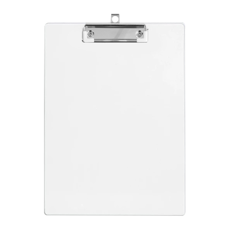 Acest tablă de scris transparentă A4, cu dosar de documente pliabil, este potrivită pentru birou și școală, cu posibilitatea personalizării cu logo.