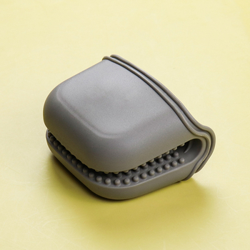 Mănuși de bucătărie din silicon, rezistente la temperatură, izolate, cu textură antiderapantă, pentru cuptor și microunde, lungime 11,5 cm