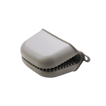 Mănuși de bucătărie din silicon, rezistente la temperatură, izolate, cu textură antiderapantă, pentru cuptor și microunde, lungime 11,5 cm
