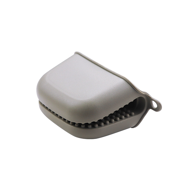 Mănuși de bucătărie din silicon, rezistente la temperatură, izolate, cu textură antiderapantă, pentru cuptor și microunde, lungime 11,5 cm