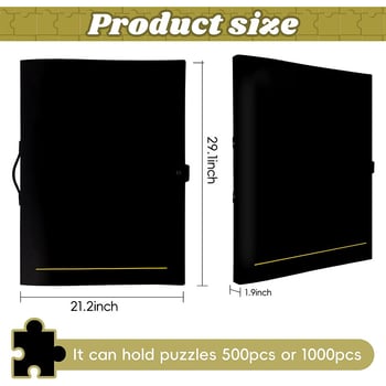 Folder personalizat pentru stocarea puzzle-urilor A1/A2 – mare organizator cu 20 buzunare pentru documente