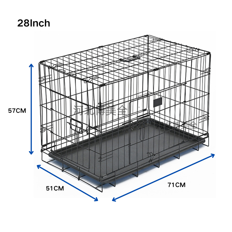 Sklopiva prijenosna kutija za male pse s prozračnim dizajnom i posudom za toaletu