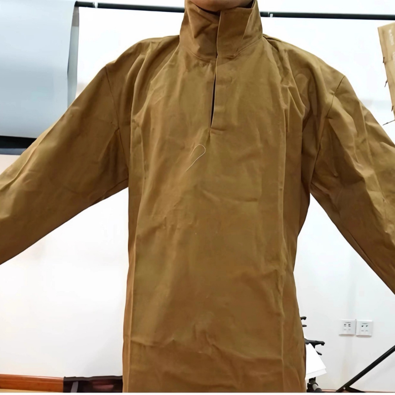 Zaštitno odijelo za zavarivanje od teškog kanvas twill materijala, otporno na plamen, uključuje pregaču, reverzivni dizajn