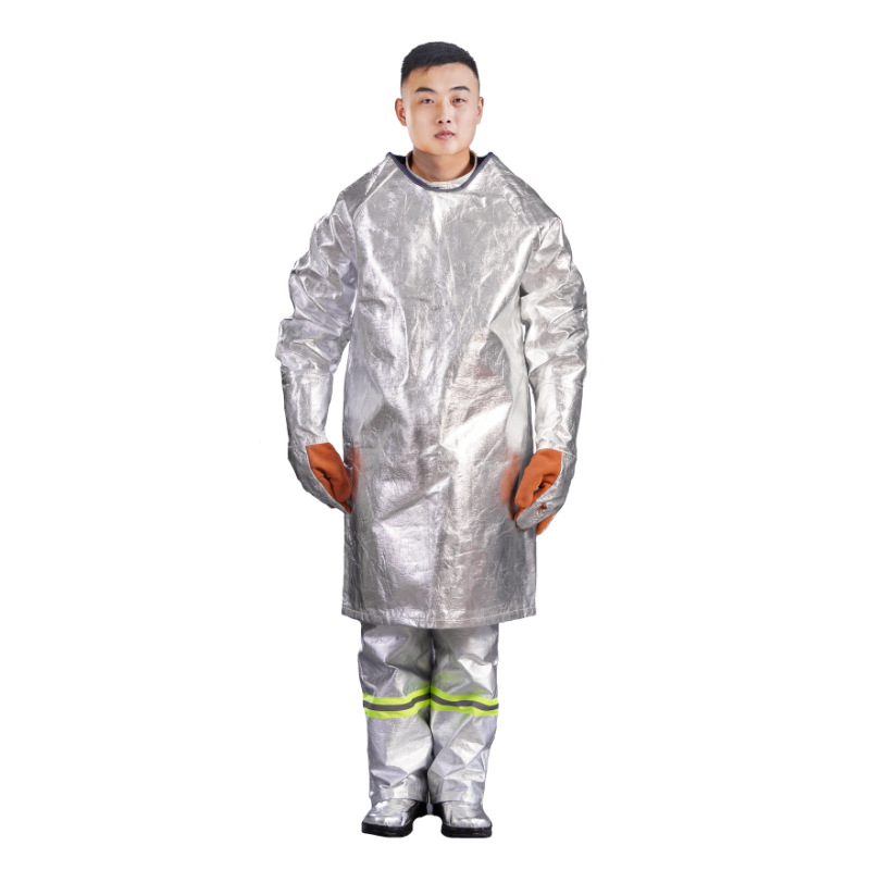 Vatrootporni široki kaput s izolacijom od aluminijske folije, reverzibilan, zaštita od zračne topline do 1000°C