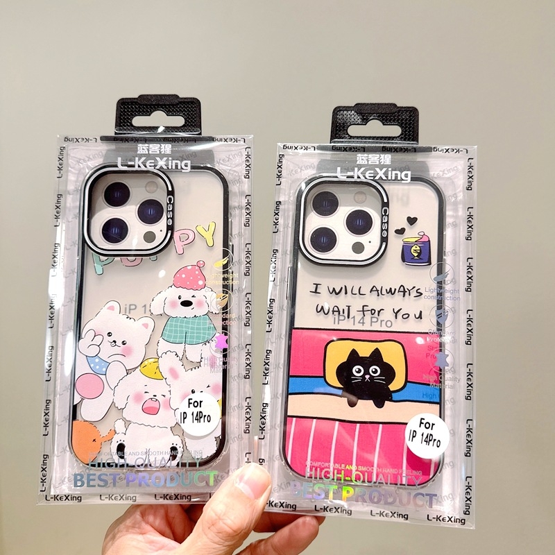 TPU futrola s mačkastim graffiti motivom za iPhone 17 Pro Max, 16 Pro i iPhone 14 – prozirna dvobojna zaštitna futrola