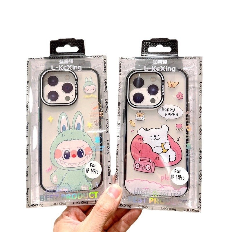 TPU futrola s mačkastim graffiti motivom za iPhone 17 Pro Max, 16 Pro i iPhone 14 – prozirna dvobojna zaštitna futrola