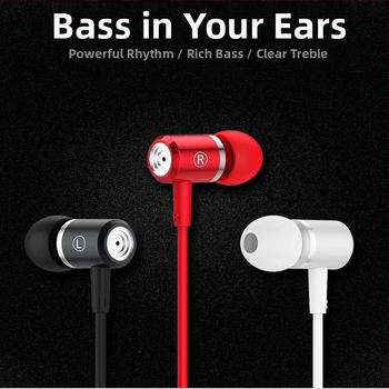 Káblové in-ear karaoke slúchadlá s konektorom Type-C a 3,5 mm pre spev