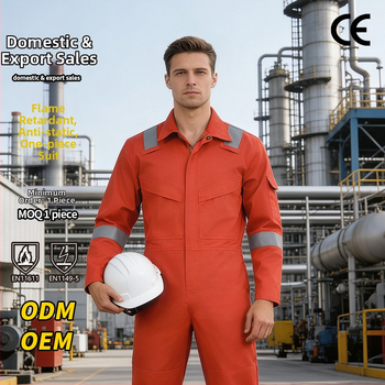 Muške pamučne kombinezone, otporne na plamen i statički elektricitet, CE europski standard, za zavarivanje i gašenje požara u petrohemijskoj industriji