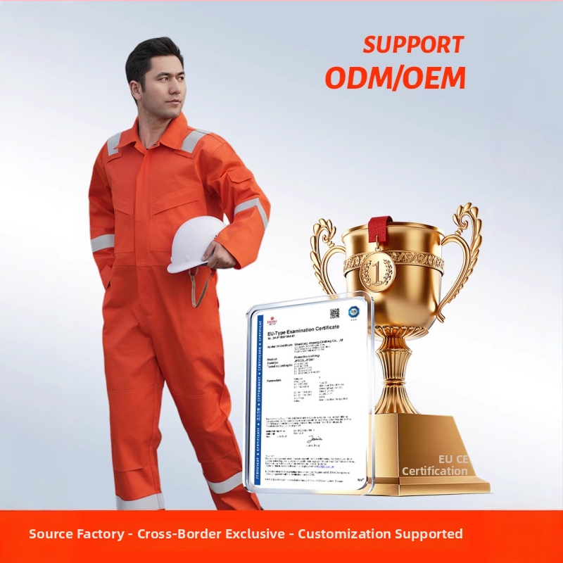 Muške pamučne kombinezone, otporne na plamen i statički elektricitet, CE europski standard, za zavarivanje i gašenje požara u petrohemijskoj industriji