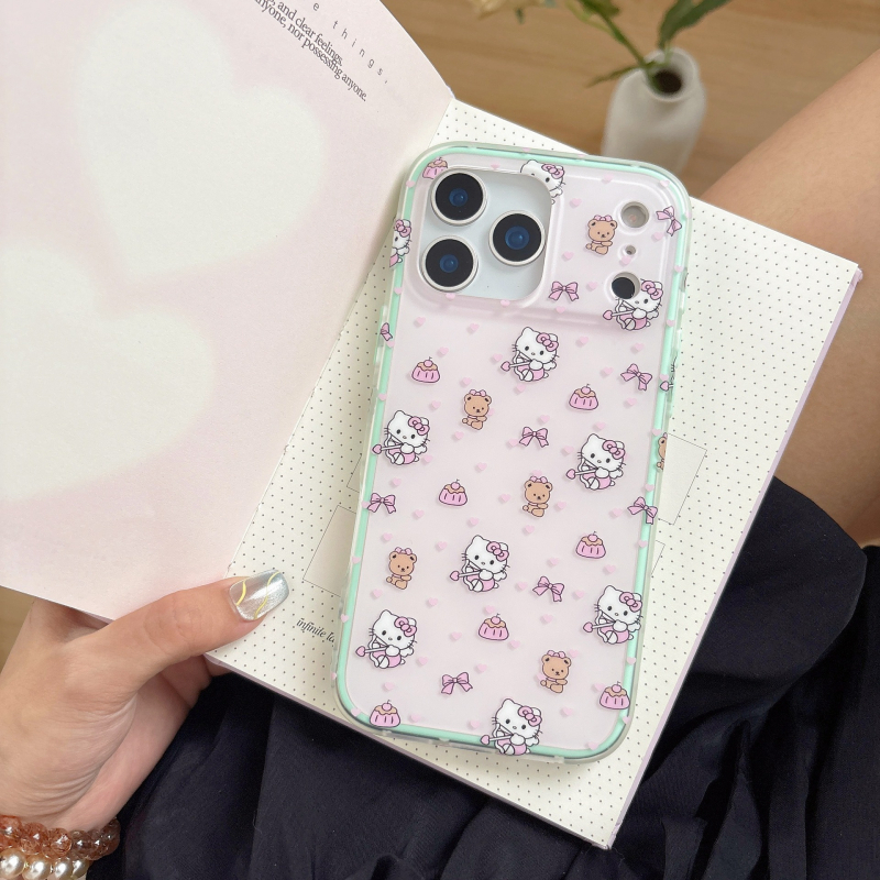 Dvojno kućište s KT mačkama za iPhone 11–14 Pro i Pro Max