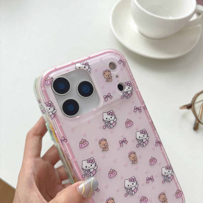 Dvojno kućište s KT mačkama za iPhone 11–14 Pro i Pro Max
