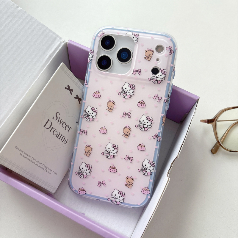 Dvojno kućište s KT mačkama za iPhone 11–14 Pro i Pro Max