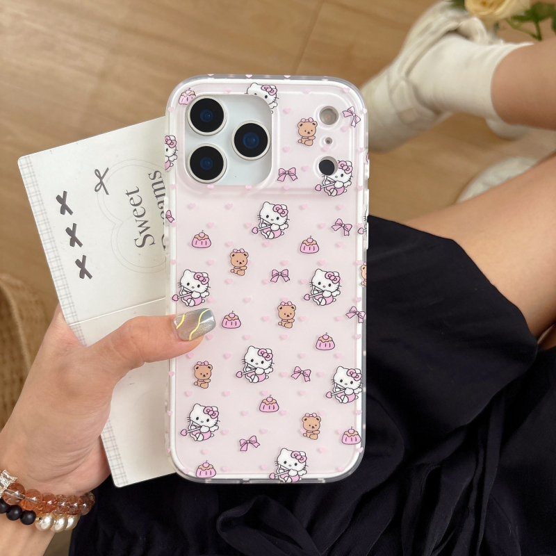 Dvojno kućište s KT mačkama za iPhone 11–14 Pro i Pro Max
