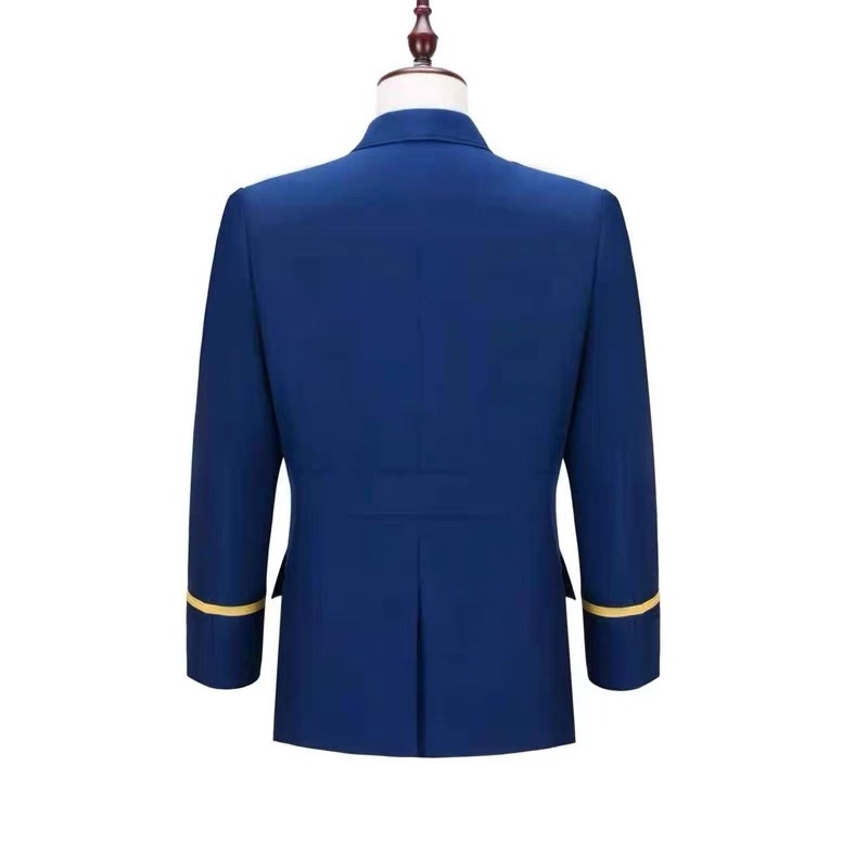 Novi stil vatrogasne uniforme u plameno plavoj boji za proleće, jesen i zimu – unisex radna i svečana odjeća, set