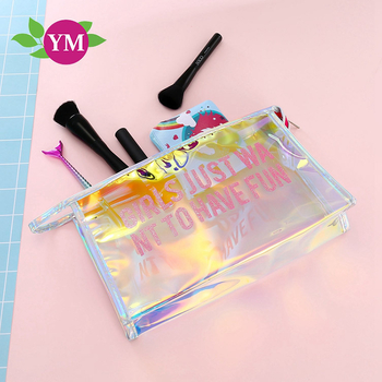 Etui transparent pentru fete, husă PVC impermeabilă pentru cosmetice și rechizite pentru copii și elevi