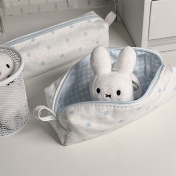 Penar din nylon cu buline, portabil, papetărie pentru elevi, stil coreean feminin, design simplu