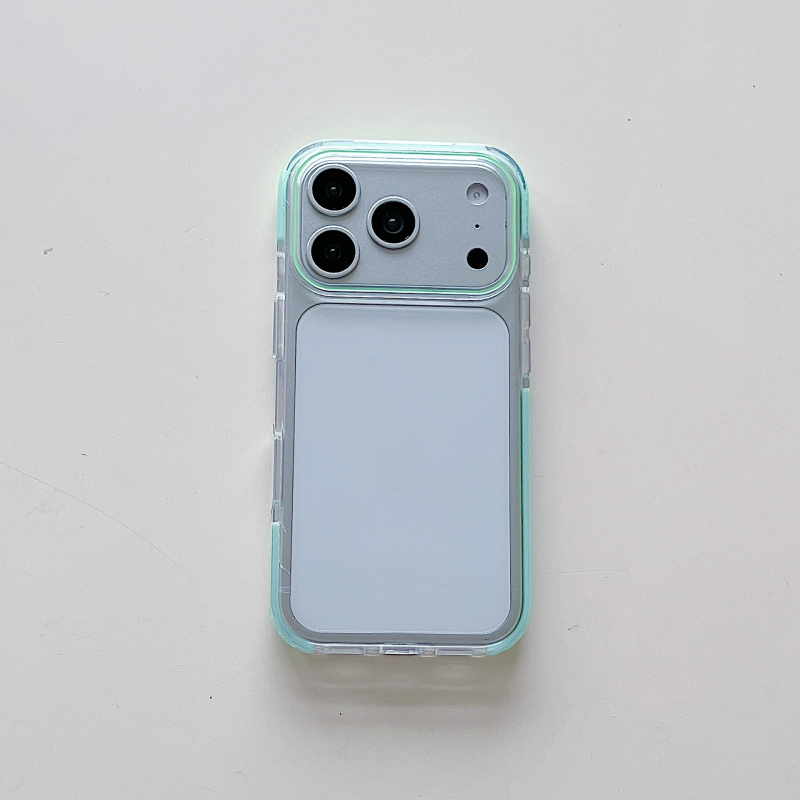 Carcasă pentru iPhone 17, ramă TPU bi-colo în culori de bomboane, protecție antișoc trei în unu