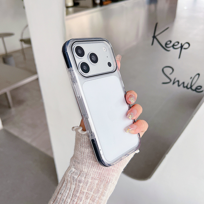 Carcasă pentru iPhone 17, ramă TPU bi-colo în culori de bomboane, protecție antișoc trei în unu
