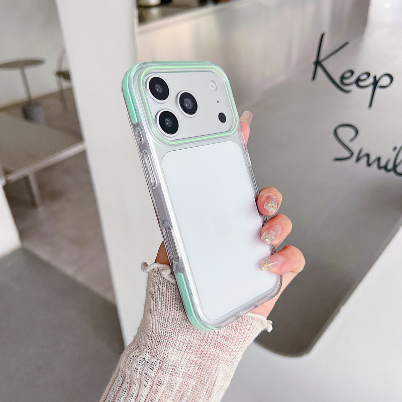Carcasă pentru iPhone 17, ramă TPU bi-colo în culori de bomboane, protecție antișoc trei în unu