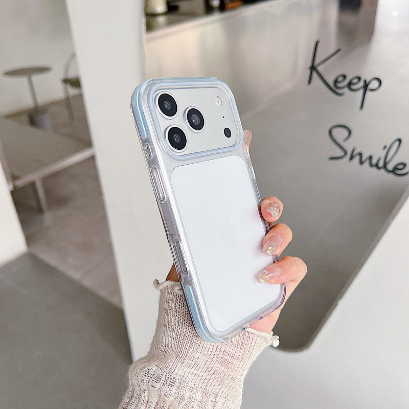 Carcasă pentru iPhone 17, ramă TPU bi-colo în culori de bomboane, protecție antișoc trei în unu