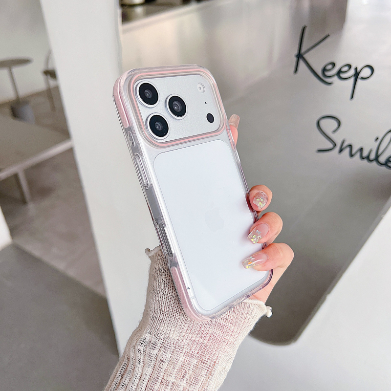 Carcasă pentru iPhone 17, ramă TPU bi-colo în culori de bomboane, protecție antișoc trei în unu