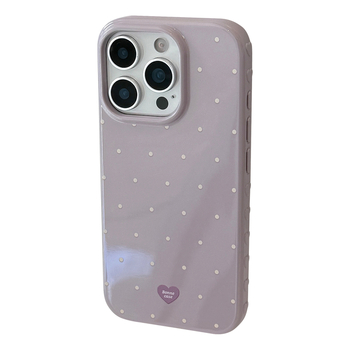 Futrola za iPhone s kontrastnim bojama i točkicama, meki TPU okvir; kompatibilno s iPhone 12–14 serijom i Pro modelima