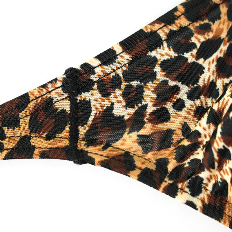 Muške tanga gaćice s leopard uzorkom, niska struka