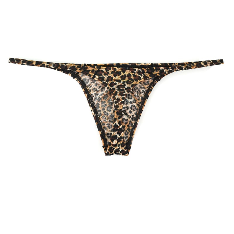 Muške tanga gaćice s leopard uzorkom, niska struka