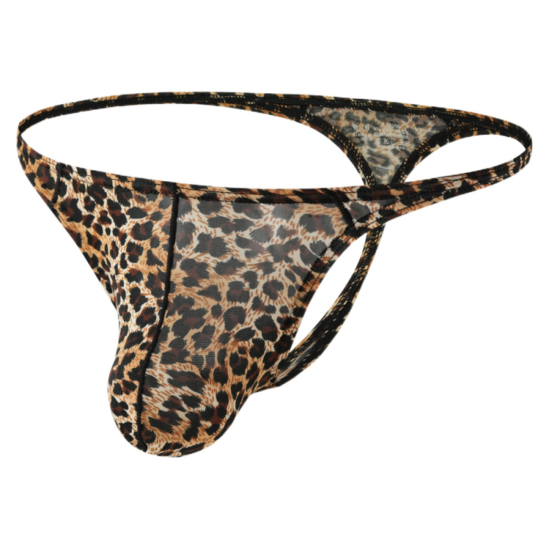 Muške tanga gaćice s leopard uzorkom, niska struka