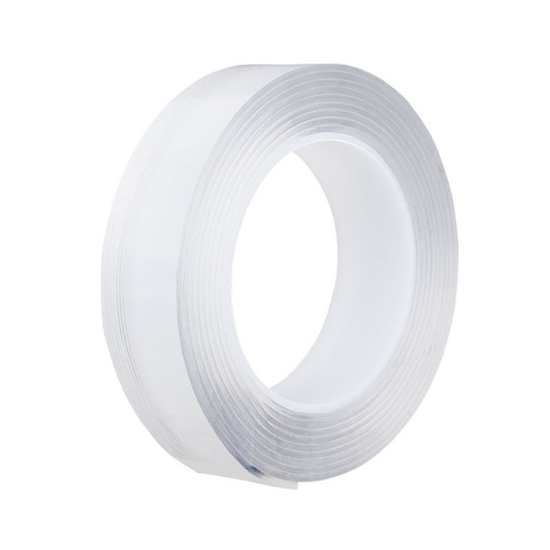 Bandă adezivă dublu-față transparentă, vâscozitate mare, fără reziduuri, adeziv nano acrilic, lățime 2 cm sau 3 cm, lungime 1–5 m